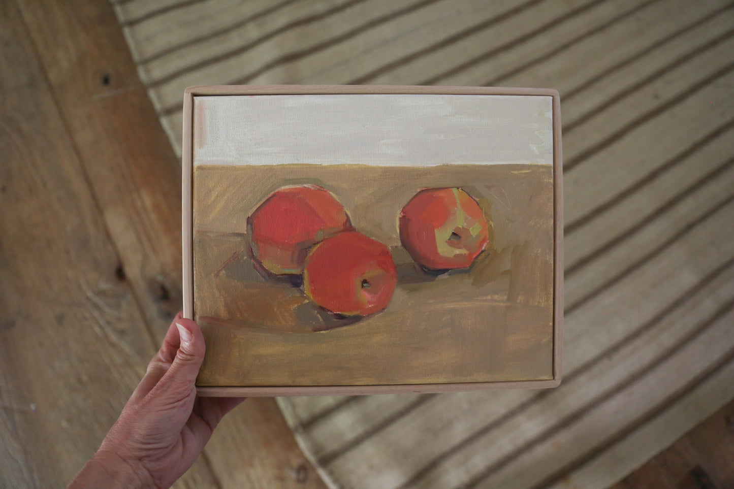 Apples on Brown