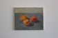 3 Peaches on Blue