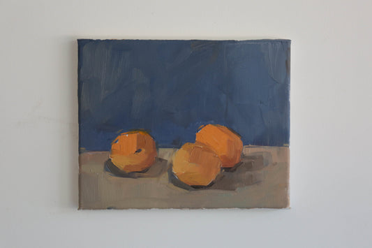 Oranges On Blue