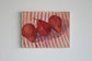 Red Pears on Stripes